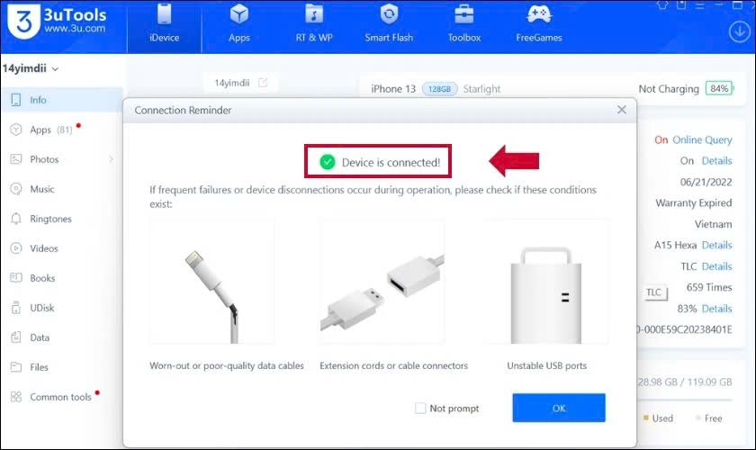 Cách tắt nguồn điện thoại iPhone với phần mềm bên thứ ba bước 1
